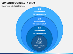 Concentric Circles - 4 Steps PPT Slide 2