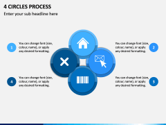 4 Circles Process PPT Slide 1