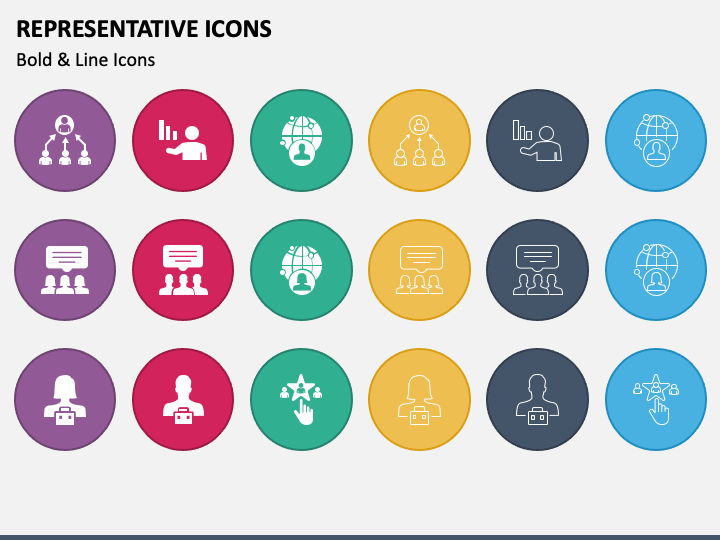 Representative Icons PPT Slide 1