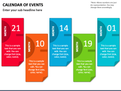 Calendar of Events PowerPoint and Google Slides Template - PPT Slides