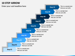 10 Step Arrow PPT Slide 1