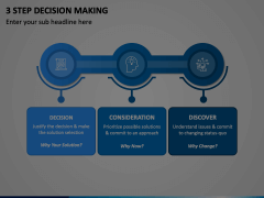 3 Step Decision Making PowerPoint and Google Slides Template - PPT Slides