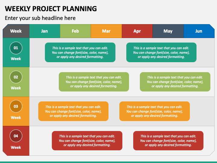 Weekly Project Planning PPT Slide 1