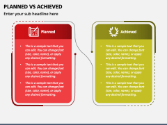 Planned Vs Achieved PPT Slide 2