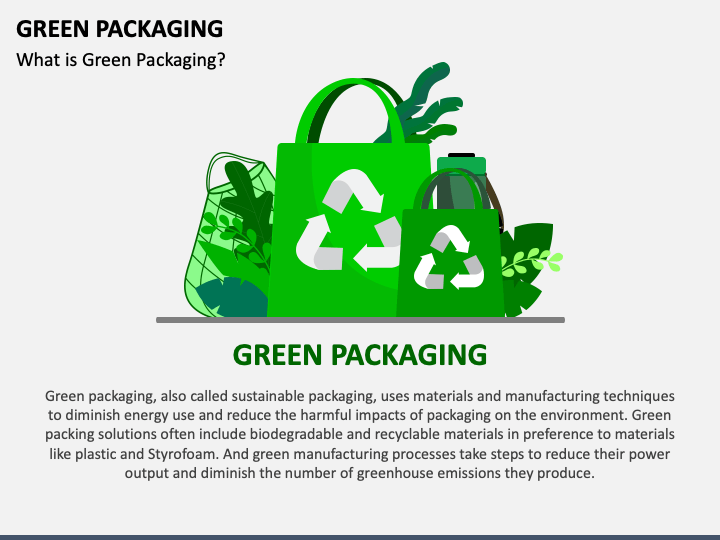 Green Packaging PPT Slide 1