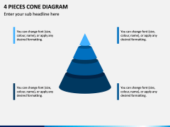 4 Pieces Cone Diagram PPT Slide 1