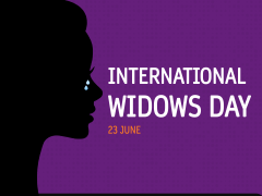 Free - International Widows Day PowerPoint Template and Google Slides Theme