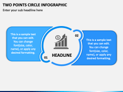 Two Points Circle Infographic PPT Slide 2