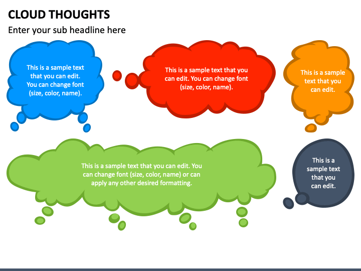 Cloud Thoughts PPT Slide 1