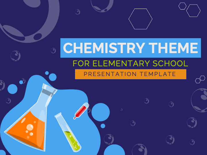 Chemistry Theme for Elementary School PPT Slide 1