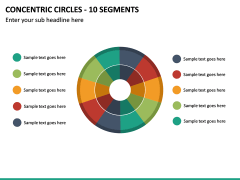 Concentric Circles - 10 Segments PPT Slide 2