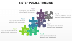Puzzle Timeline PPT Slide 7
