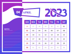 Calendar 2023 free PPT slide 5