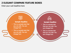 2 Elegant Compare Feature Boxes PPT Slide 2