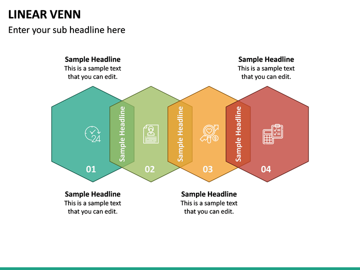 Linear Venn Diagram PowerPoint Template SketchBubble Linear Venn Diagram PowerPoint Template SketchBubble