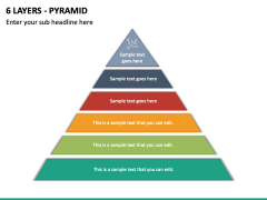 6 Layers - Pyramid PPT Slide 2