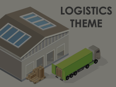 Logistics Presentation Theme Animated Presentation - SketchBubble