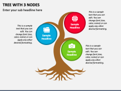 Tree With 3 Nodes for PowerPoint and Google Slides - PPT Slides