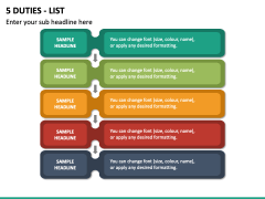 5 Duties List PPT Slide 2
