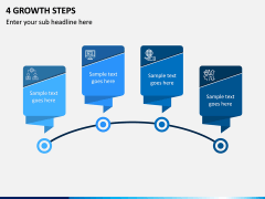 4 Growth Steps PPT Slide 1