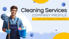 Cleaning Service Company Profile PPT Slide 1