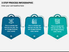 3 Step Process Infographic PPT Slide 1