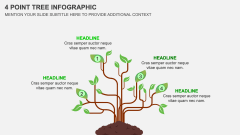 4 Point Tree Infographic PPT Slide 1