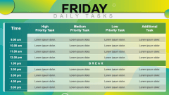 Friday Tasks PPT Slide 2