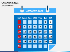 Calendar 2021 Type 2 PPT Slide 1