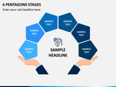6 Pentagons Stages PPT Slide 1