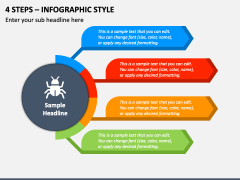 4 Steps - Infographic Style PPT Slide 2
