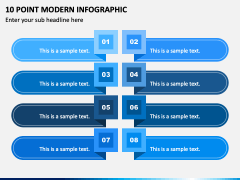 10 Point Modern Infographic PPT Slide 2
