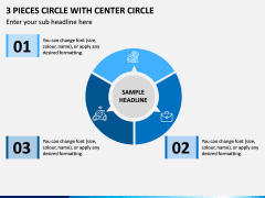 3 Pieces Circle with Center Circle PPT Side 1