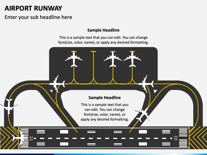 Airport Runway PowerPoint Template PPT Slides