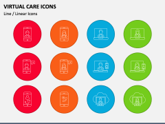 Virtual Care Icons PPT Slide 2