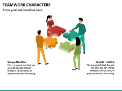 Teamwork Characters PPT Slide 4