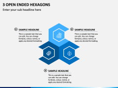 3 Open Ended Hexagons PPT Slide 1