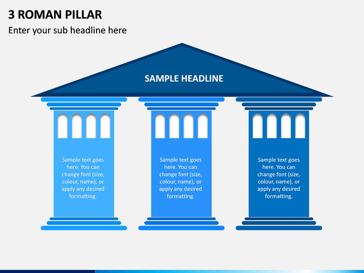 3 Roman Pillar PPT Slide 1