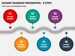 Elegant Roadmap Infographic - 6 Steps PPT Slide 2