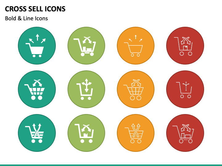 Cross Sell Icons PPT Slide 1
