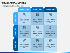 9 Box Sample Matrix PPT Slide 1