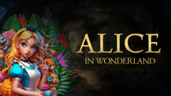Alice in Wonderland Theme PPT Slide 1
