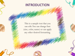 Colorful Pencils Theme PPT Slide 2