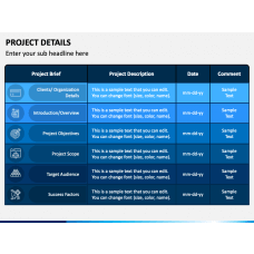 Project Summary PowerPoint Template