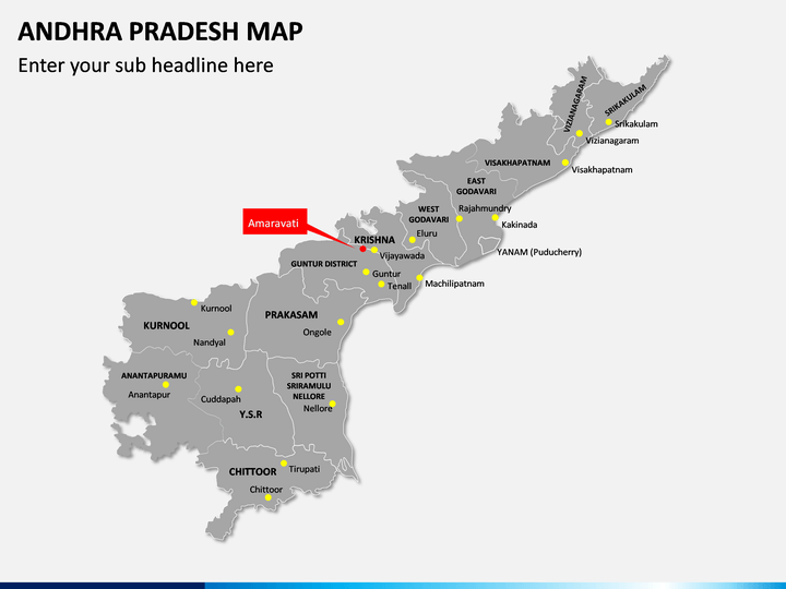 Vijayawada In Ap Map Andhra Pradesh Map Powerpoint | Sketchbubble