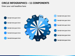 Circle Infographics – 11 Components PPT Slide 1
