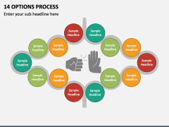 14 Options Process PPT Slide 1