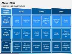 Agile Tasks PowerPoint and Google Slides Template - PPT Slides