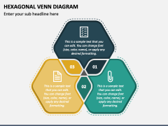 Hexagonal Venn Diagram PPT Slide 1