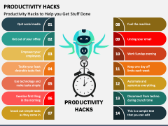 Productivity Hacks PowerPoint Template - PPT Slides